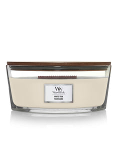 WoodWick White Teak Ellipse Candle - Yankee Candle & WoodWick