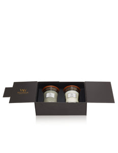 WoodWick 2 Medium Candles Deluxe Gift Set - Yankee Candle & WoodWick