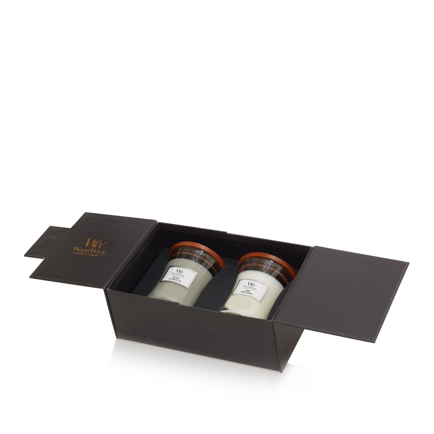 WoodWick 2 Medium Candles Deluxe Gift Set - Shop Hier