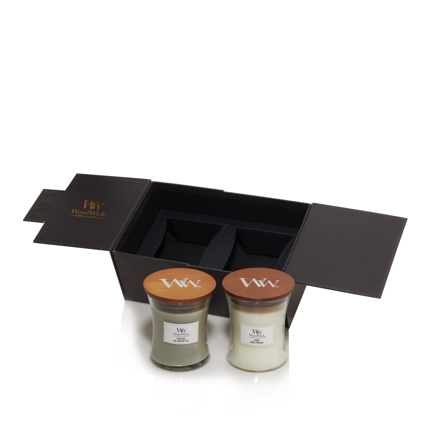 WoodWick 2 Medium Candles Deluxe Gift Set - Shop Hier
