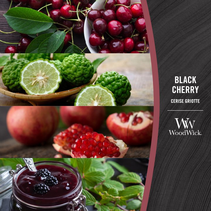 WoodWick Black Cherry Large Candle - Shop Hier