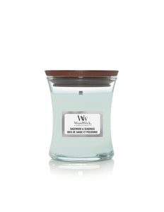 WoodWick Sagewood & Seagrass Small Candle - Yankee Candle & WoodWick