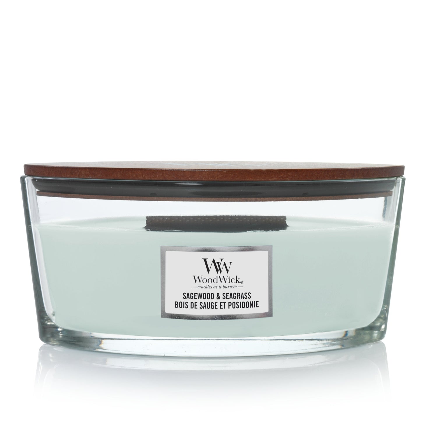 WoodWick Sagewood & Seagrass Ellipse Candle - Shop Hier