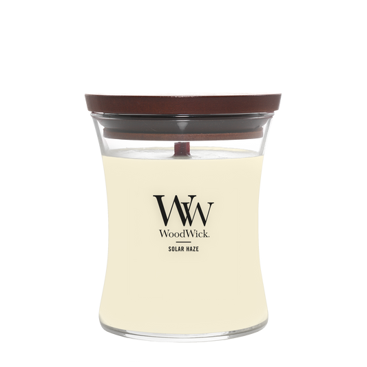 WoodWick Solar Haze Medium Candle - Yankee Candle & WoodWick