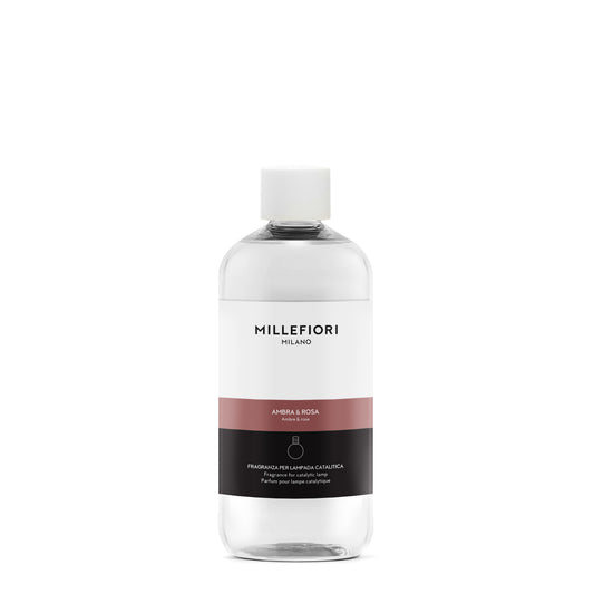Millefori Milano Geurlamp Refill 500ml Ambra Rosa - Yankee Candle & WoodWick