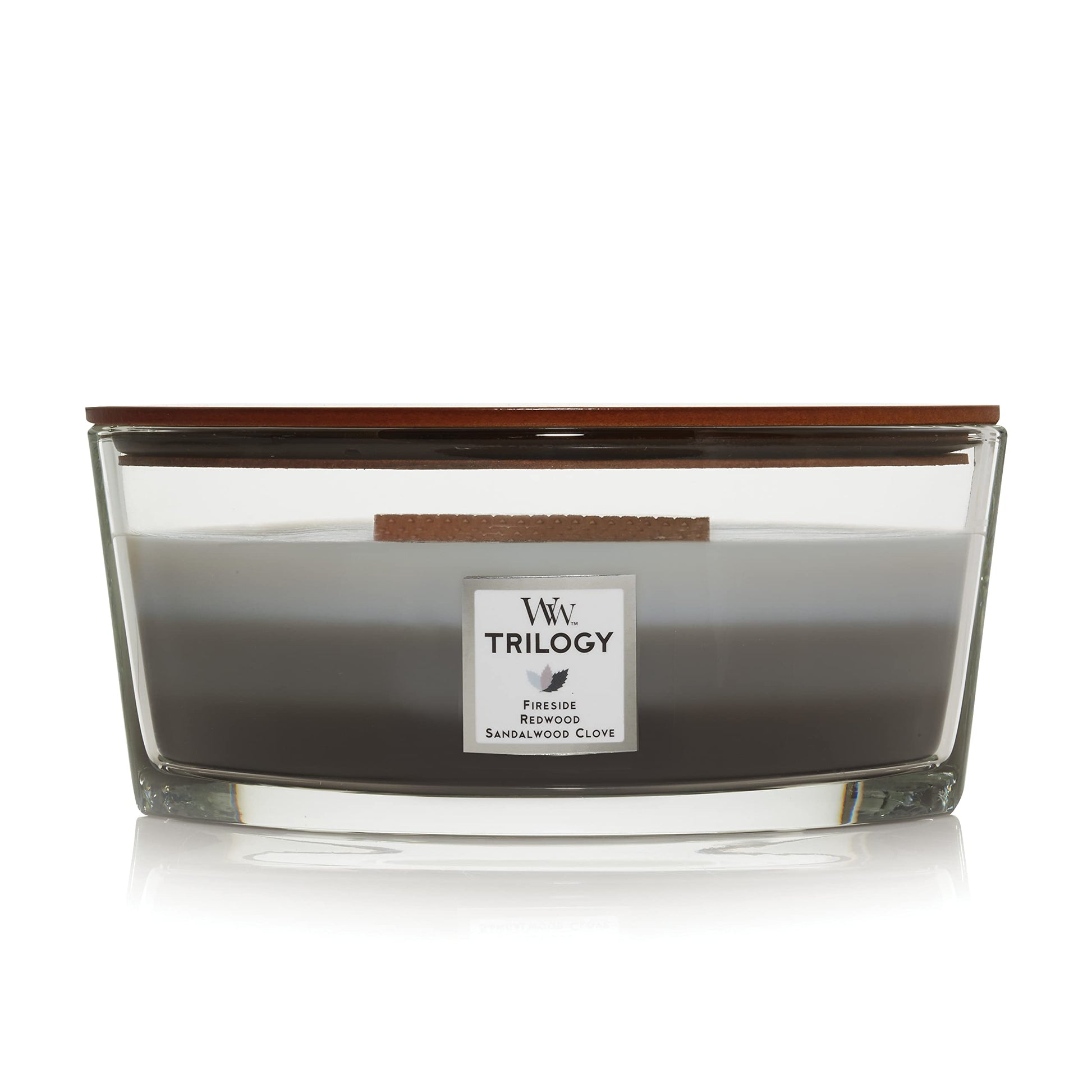 WoodWick Trilogy Warm Woods Ellipse Candle - Yankee Candle & WoodWick