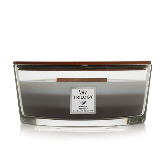WoodWick Trilogy Warm Woods Ellipse Candle - Yankee Candle & WoodWick