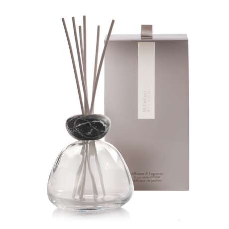 Millefiori Air Design Marble Glass Clear With Black Cap - Shop Hier