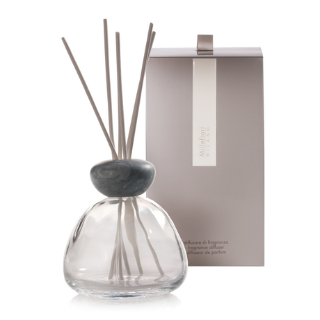 Millefiori Air Design Marble Glass Clear With Grey Cap - Shop Hier