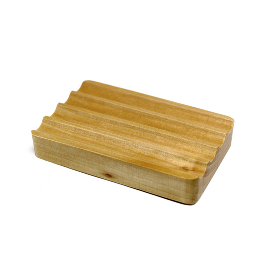 Scents & Soaps Soap Dish Wood Grooves - Yankee Candle & WoodWick