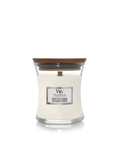 WoodWick White Tea & Jasmine Small Candle - Yankee Candle & WoodWick