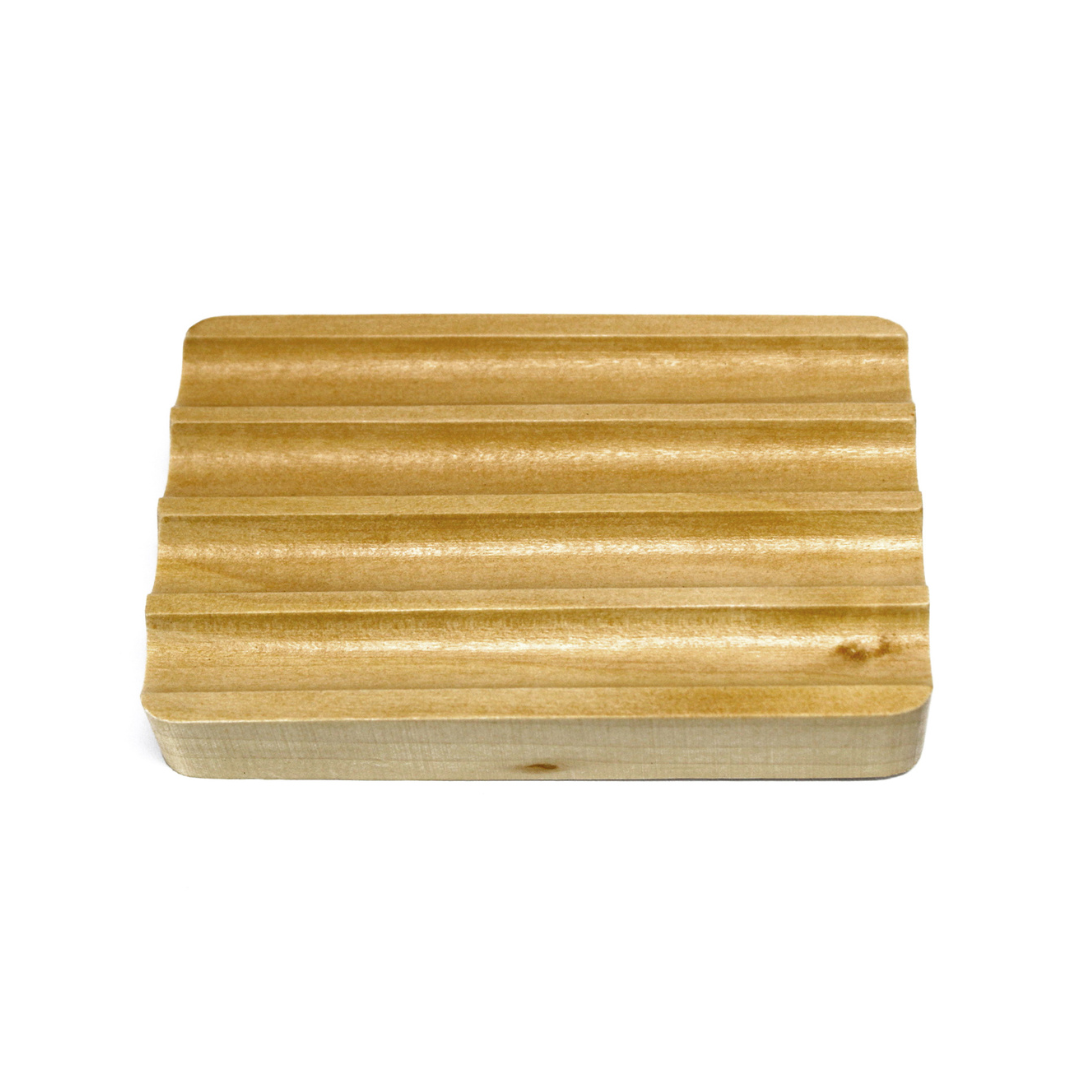Scents & Soaps Soap Dish Wood Grooves - Yankee Candle & WoodWick