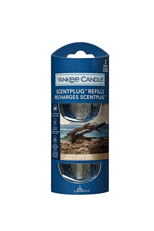Yankee Candle Amber & Sandalwood ScentPlug Navulling - Yankee Candle & WoodWick