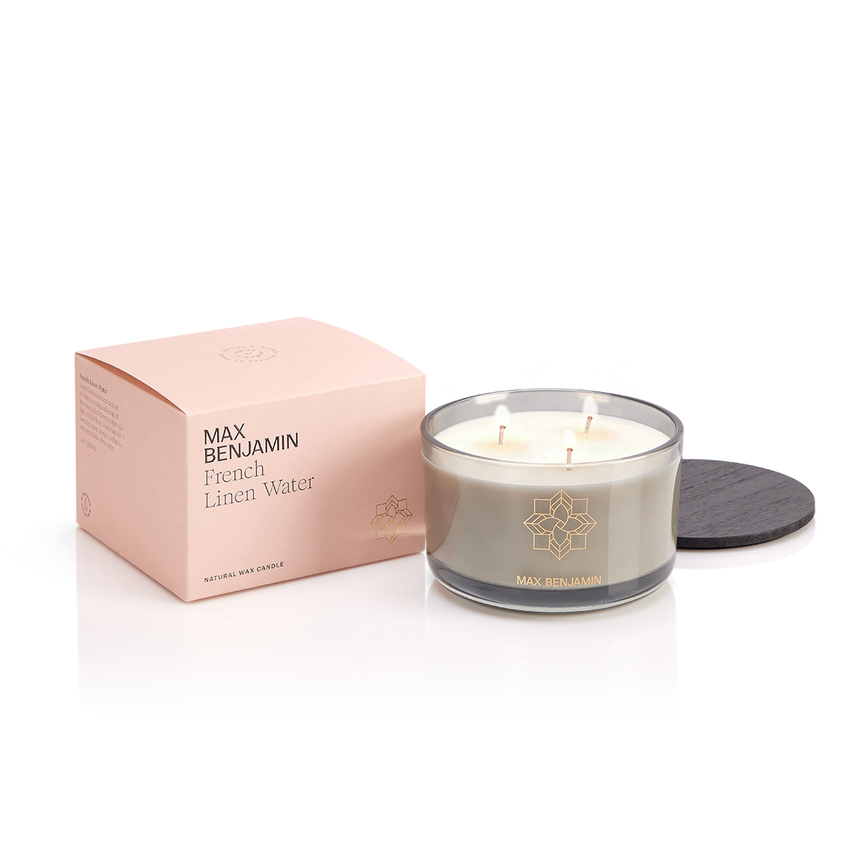 Max Benjamin 3-Wick Geurkaars - French Linen Water