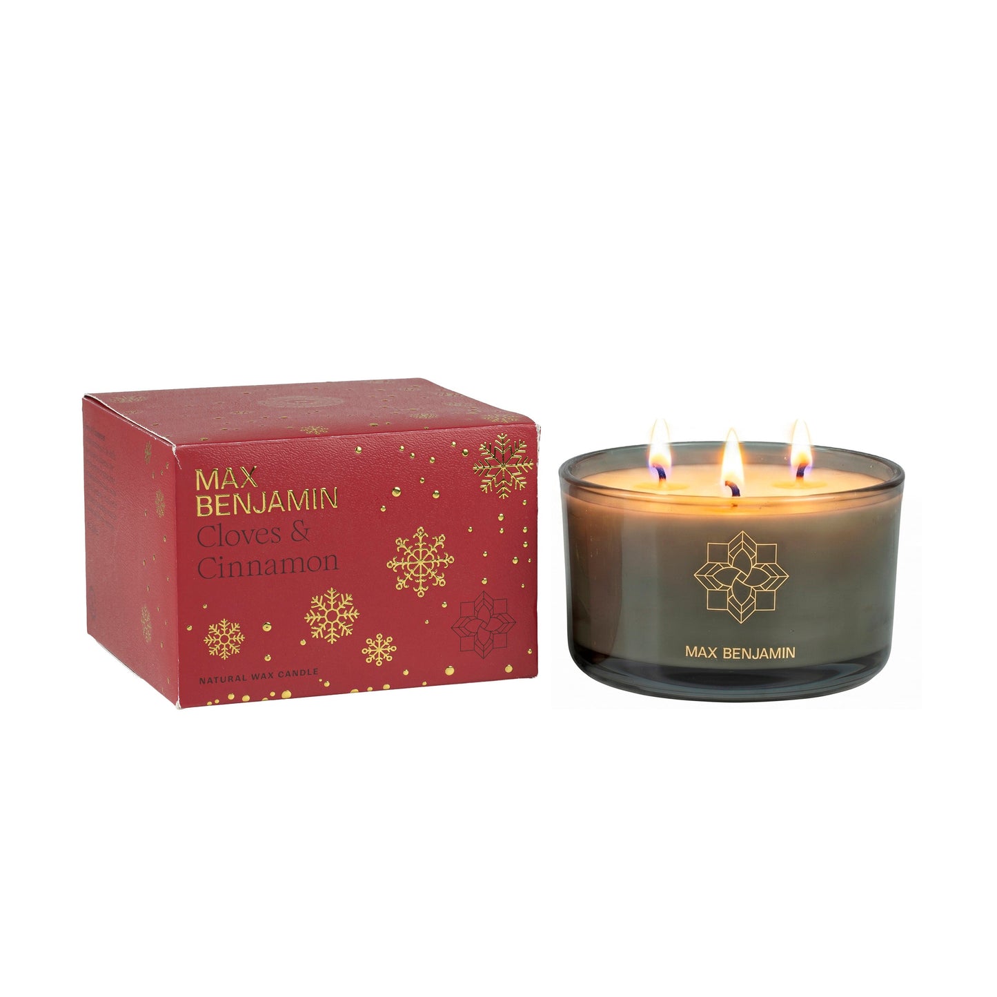 Max Benjamin 3-Wick Geurkaars - Cloves & Cinnamon