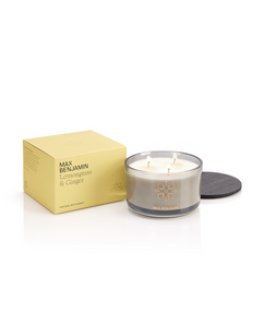 Max Benjamin 3-Wick Geurkaars - Lemongrass & Ginger