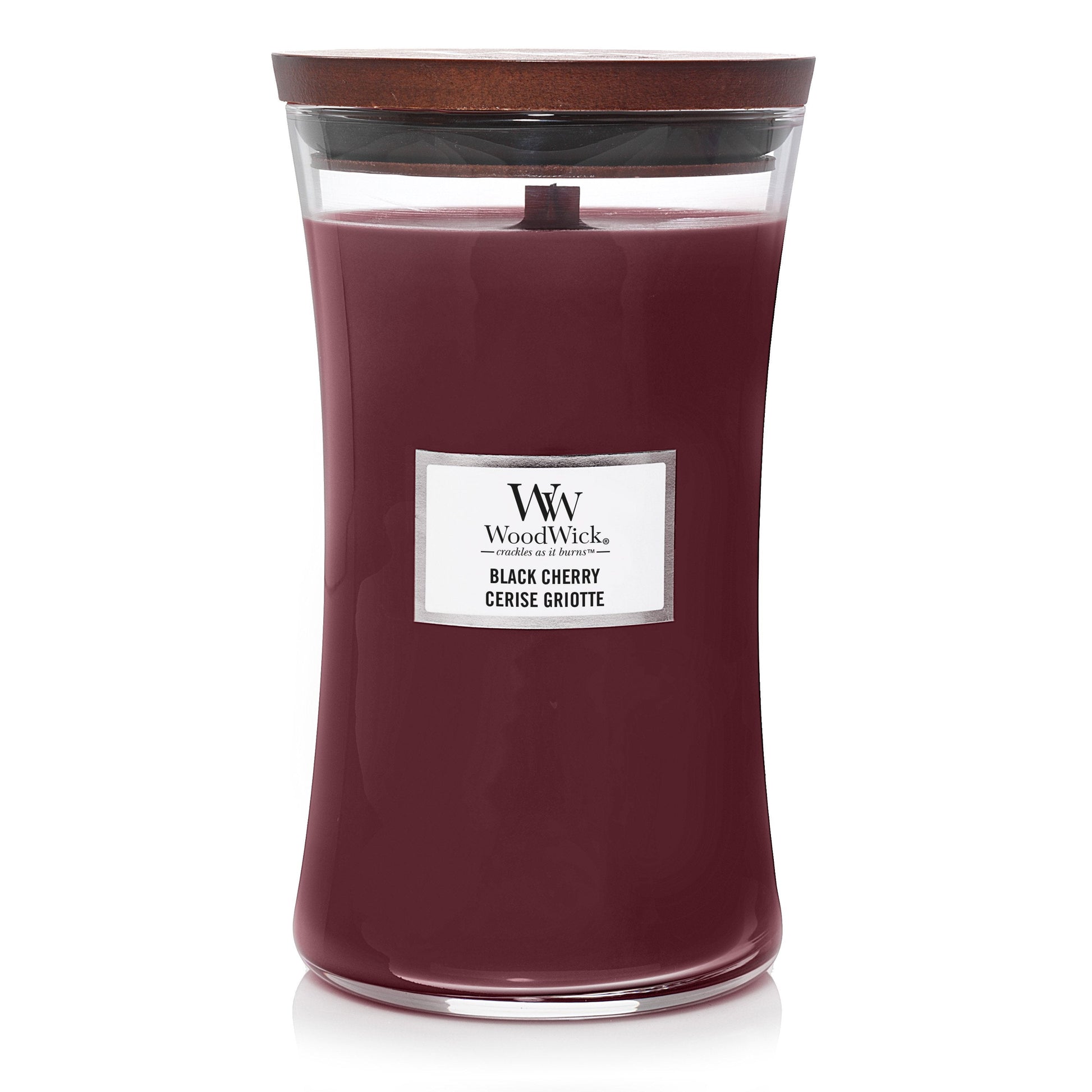 WoodWick Black Cherry Large Candle - Yankee Candle & WoodWick