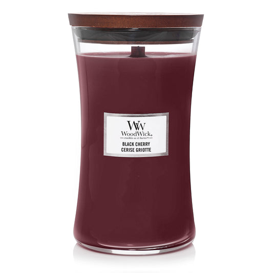 WoodWick Black Cherry Large Candle - Yankee Candle & WoodWick