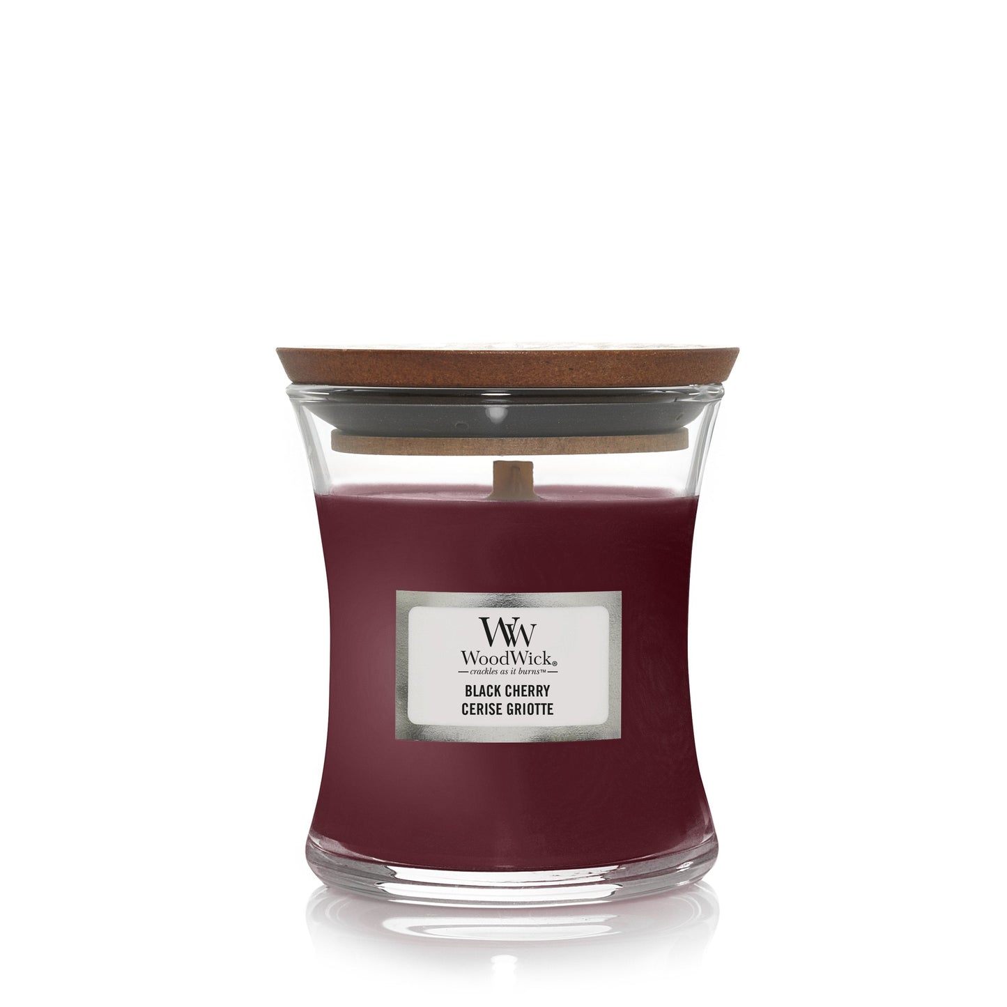 WoodWick Black Cherry Small Candle - Yankee Candle & WoodWick