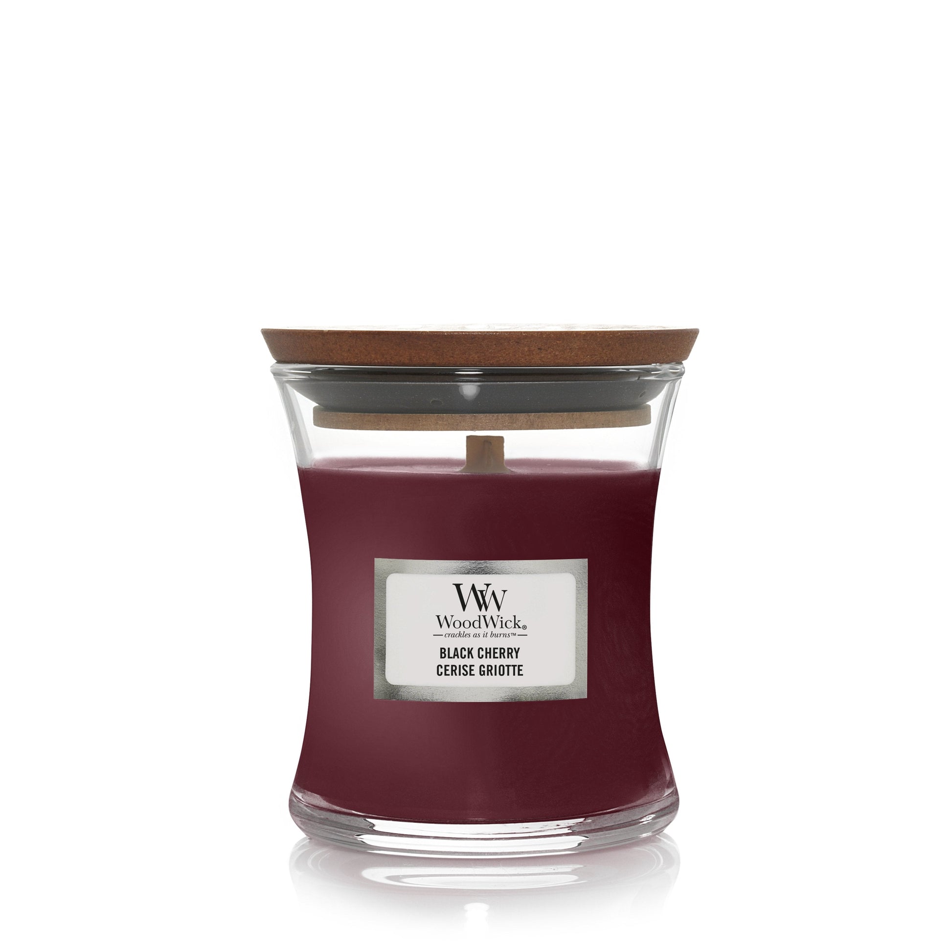 WoodWick Black Cherry Small Candle - Yankee Candle & WoodWick