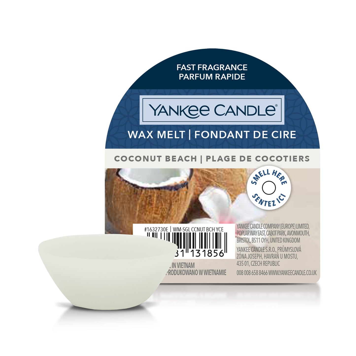 Yankee Candle Coconut Beach Wax Melt - Yankee Candle & WoodWick