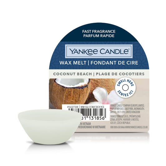 Yankee Candle Coconut Beach Wax Melt - Yankee Candle & WoodWick