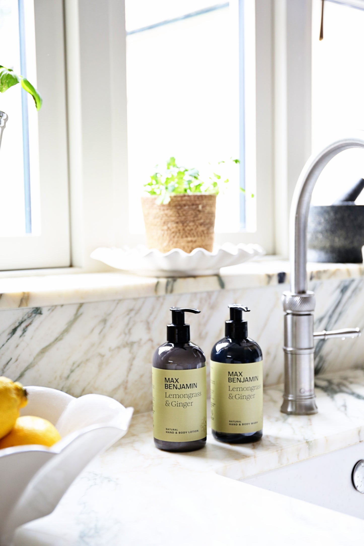 Max Benjamin Hand & Body Lotion + Wash 300ml - Lemongrass & Ginger