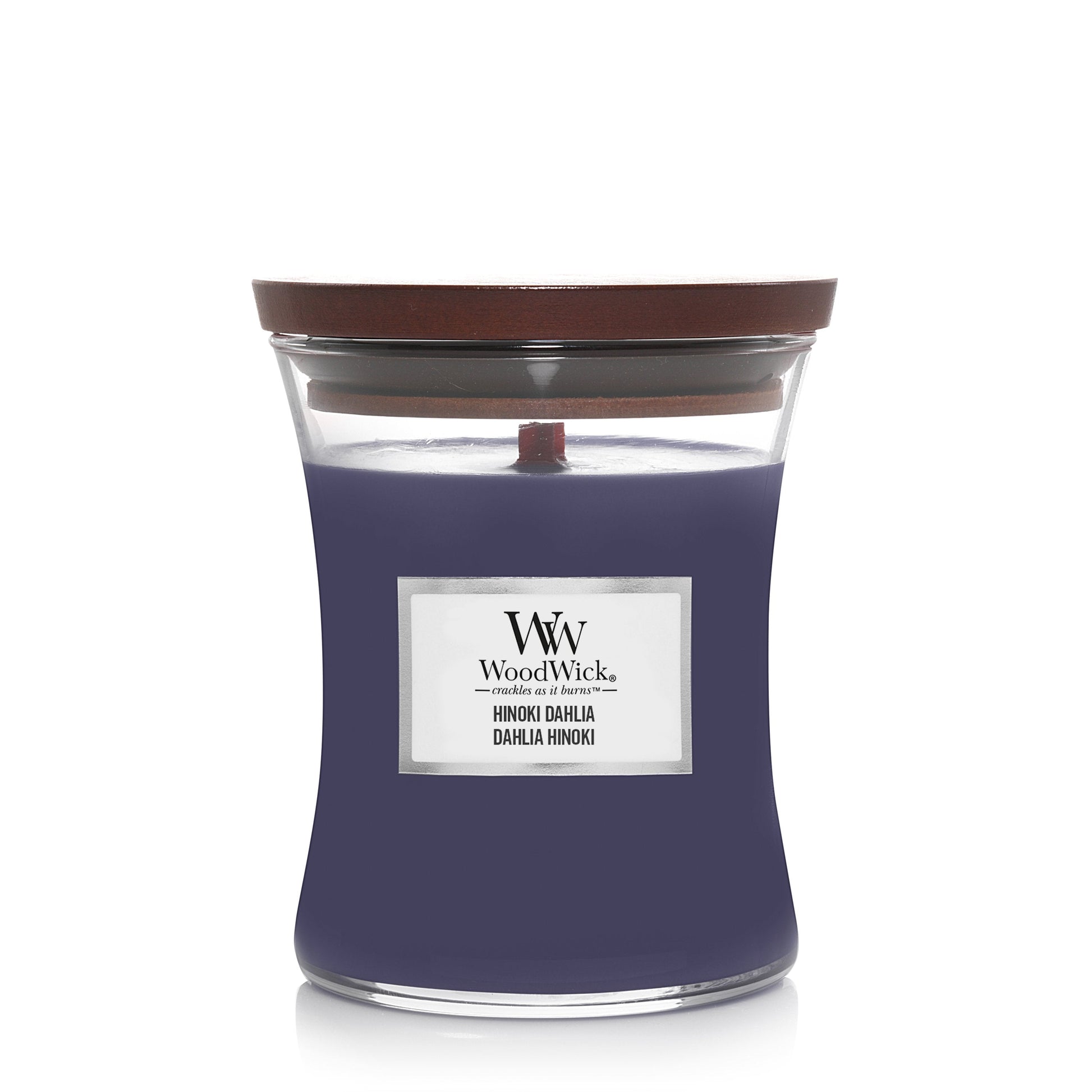 WoodWick Hinoki Dahlia Medium Candle - Yankee Candle & WoodWick