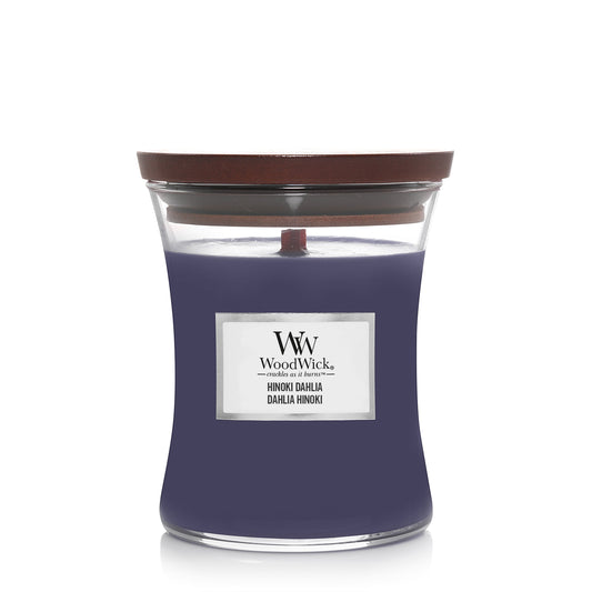 WoodWick Hinoki Dahlia Medium Candle - Yankee Candle & WoodWick