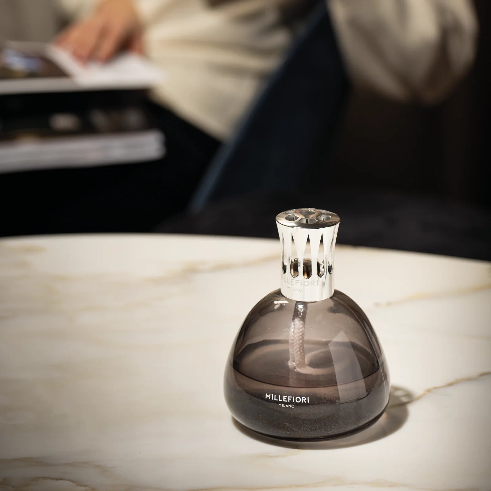 Millefori Milano Geurlamp - Smokey Grey - Yankee Candle & WoodWick