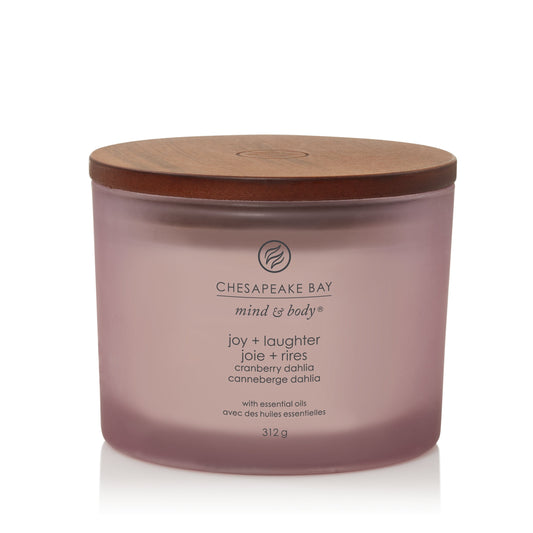 Chesapeake Bay Cranberry Dahlia 3-Wick Candle - Yankee Candle & WoodWick