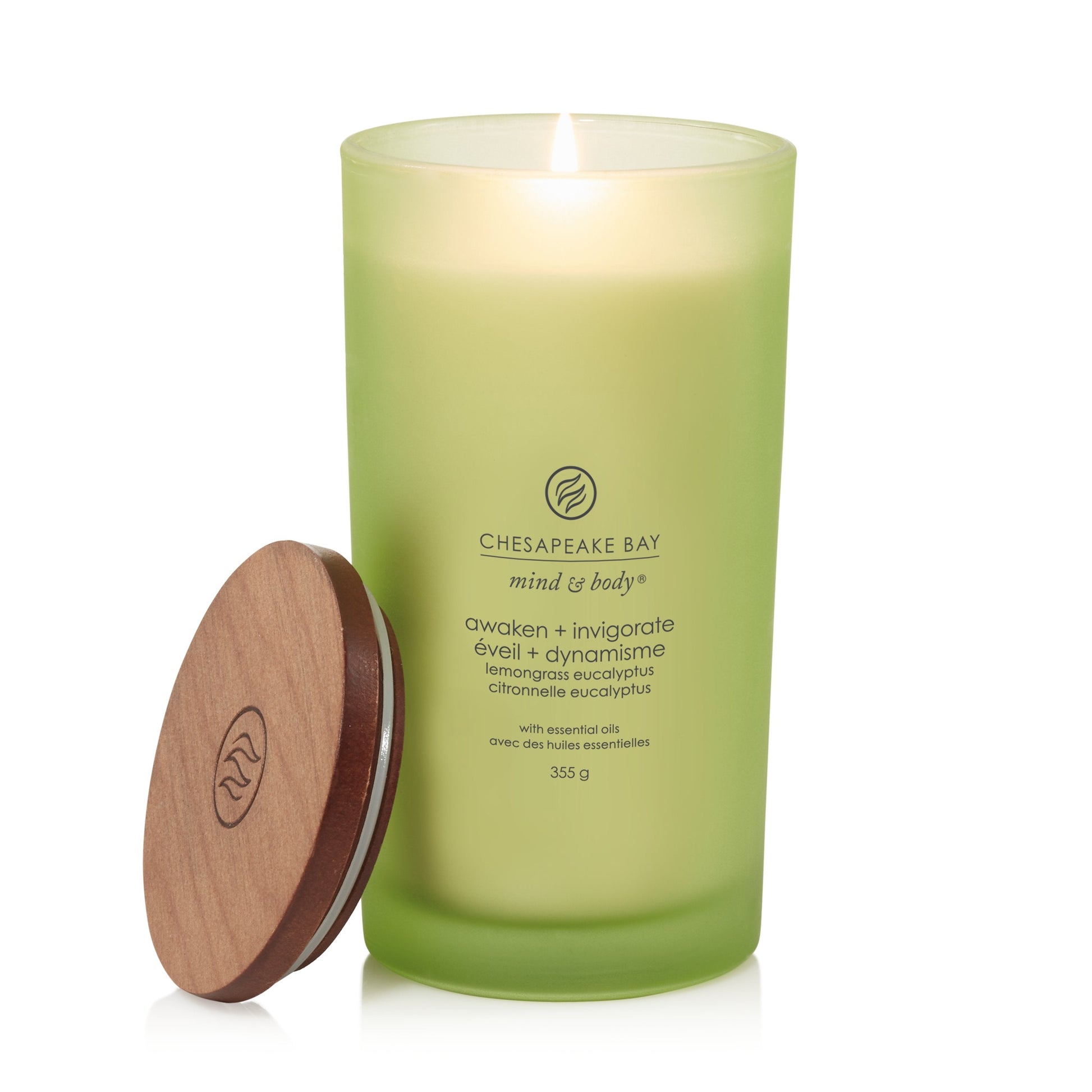 Chesapeake Bay Lemongrass Eucalyptus Large Candle - Yankee Candle & WoodWick