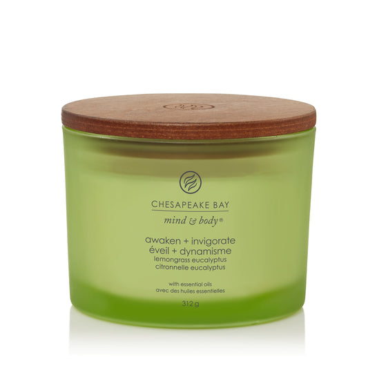 Chesapeake Bay Lemongrass Eucalyptus 3-Wick Candle - Yankee Candle & WoodWick