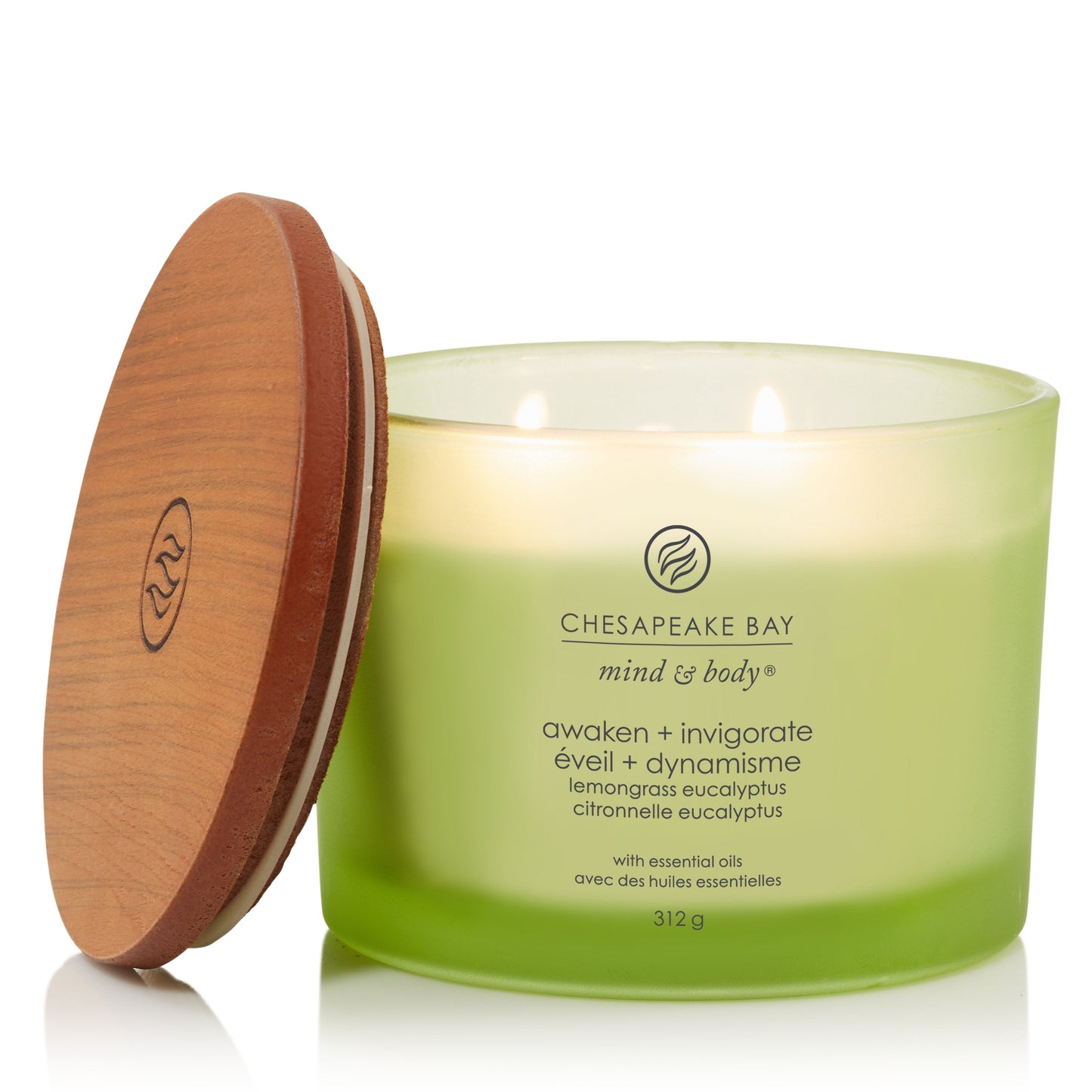 Chesapeake Bay Lemongrass Eucalyptus 3-Wick Candle - Yankee Candle & WoodWick