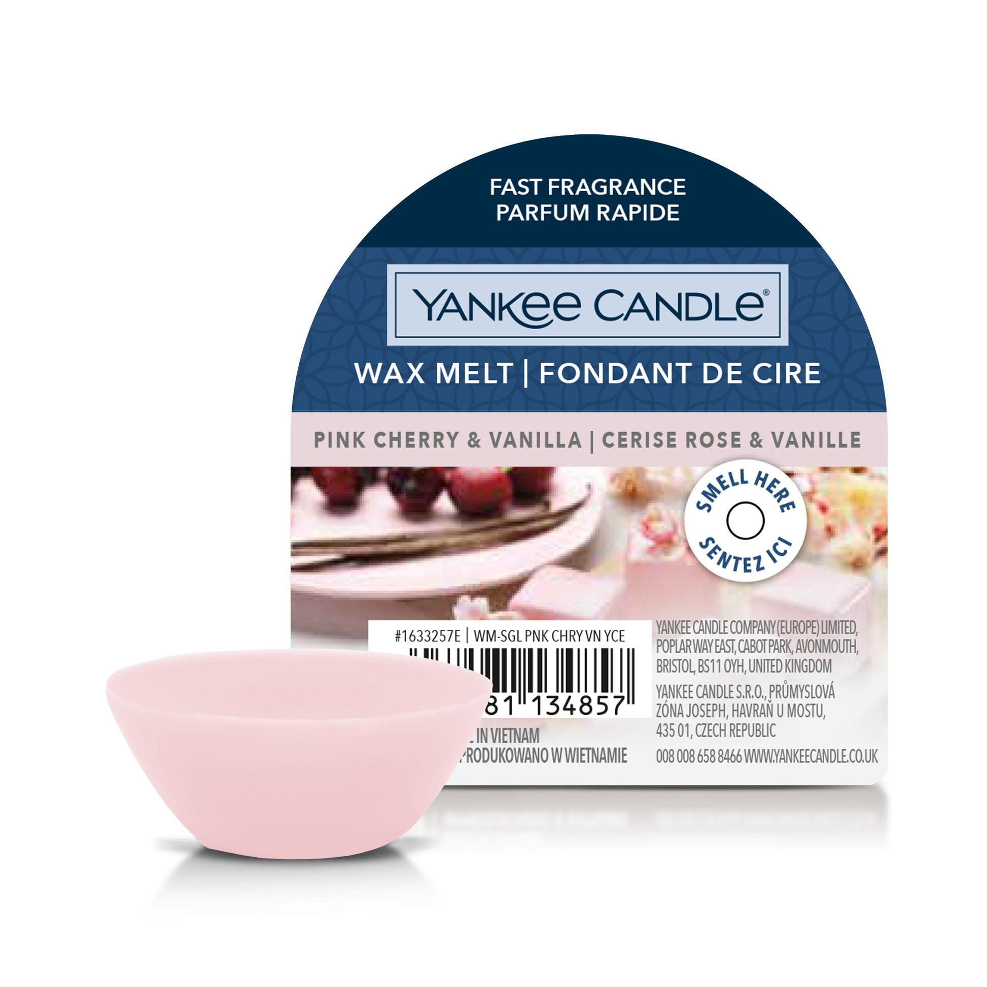 Yankee Candle Pink Cherry & Vanilla Wax Melt - Yankee Candle & WoodWick