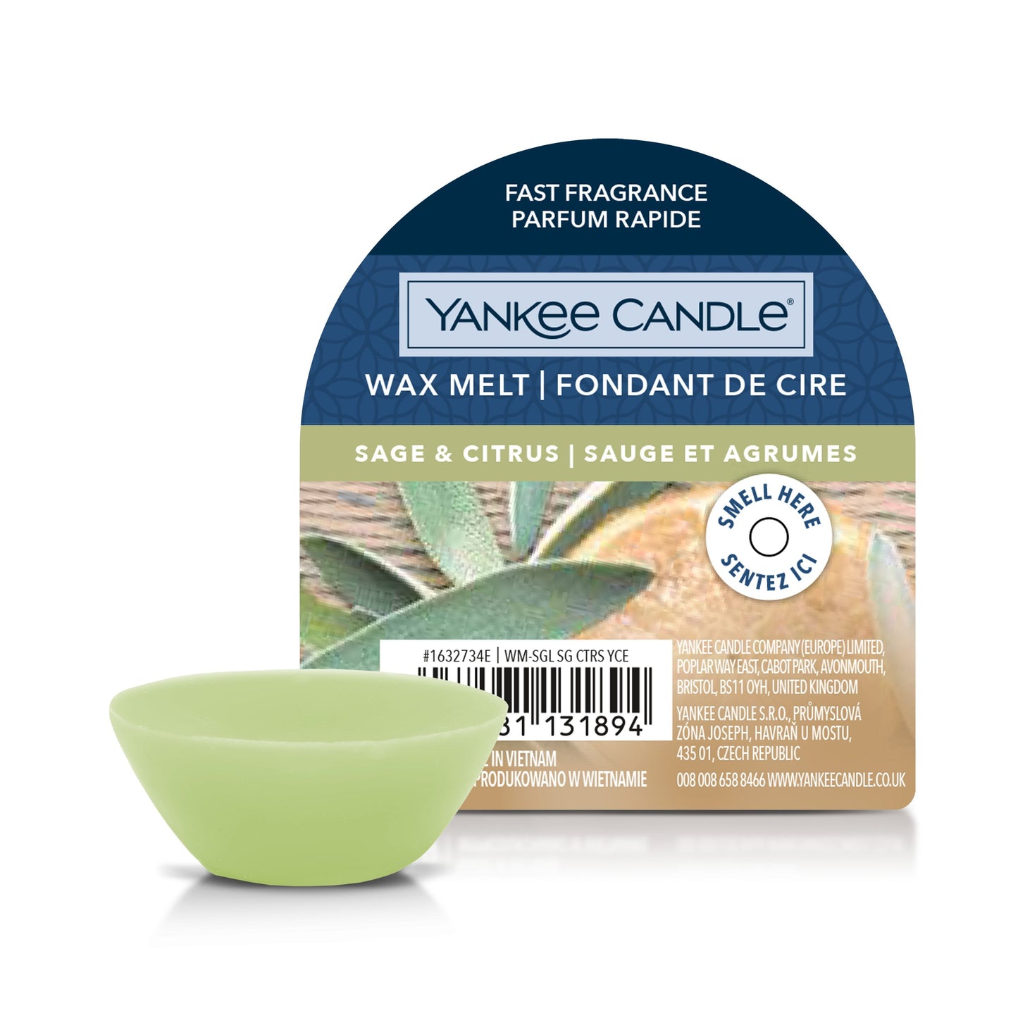 Yankee Candle Sage & Citrus Wax Melt - Yankee Candle & WoodWick