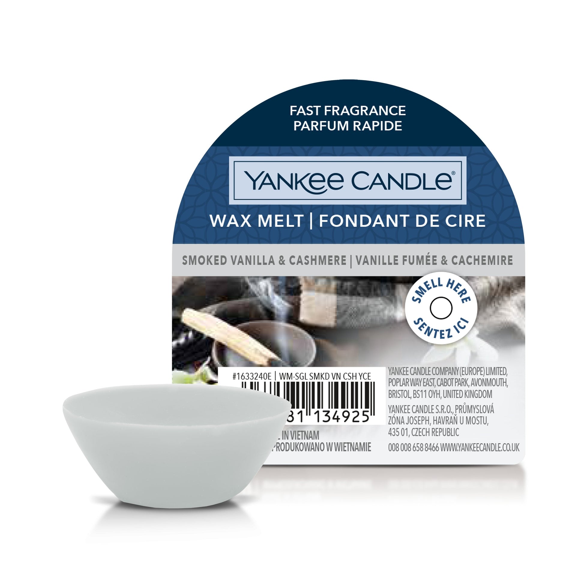 Yankee Candle Smoked Vanilla & Cashmere Wax Melt - Yankee Candle & WoodWick