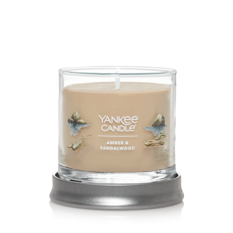 Yankee Candle Amber & Sandalwood Small Tumbler - Yankee Candle & WoodWick