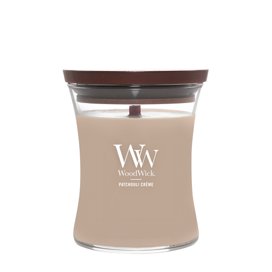 WoodWick Patchouli Crème Medium Candle - Yankee Candle & WoodWick