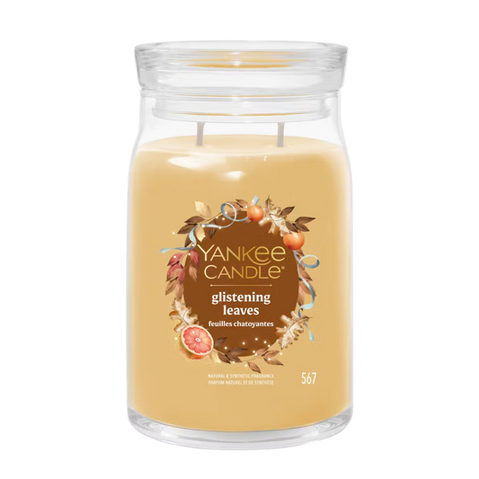 Yankee Candle Glistening Leaves Large Jar - Yankee Candle & WoodWick