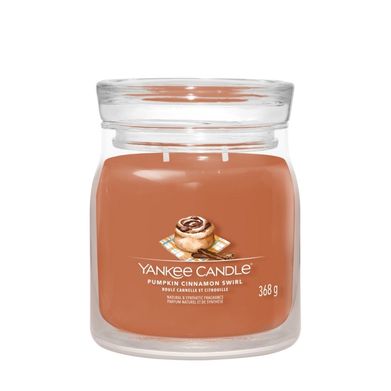 Yankee Candle Pumpkin Cinnamon Swirl Medium Jar - Yankee Candle & WoodWick