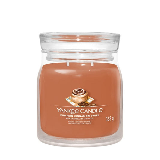 Yankee Candle Pumpkin Cinnamon Swirl Medium Jar - Yankee Candle & WoodWick