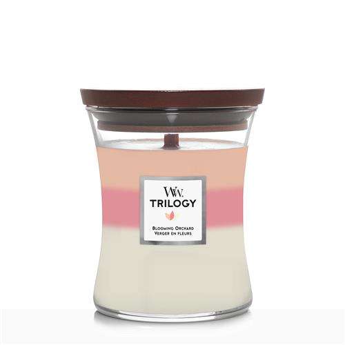 WoodWick Trilogy Blooming Orchard Medium Candle - Yankee Candle & WoodWick