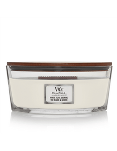 WoodWick White Tea & Jasmine Ellipse Candle - Yankee Candle & WoodWick