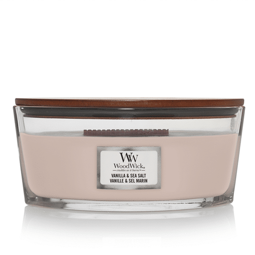 WoodWick Vanilla & Sea Salt Ellipse Candle - Shop Hier