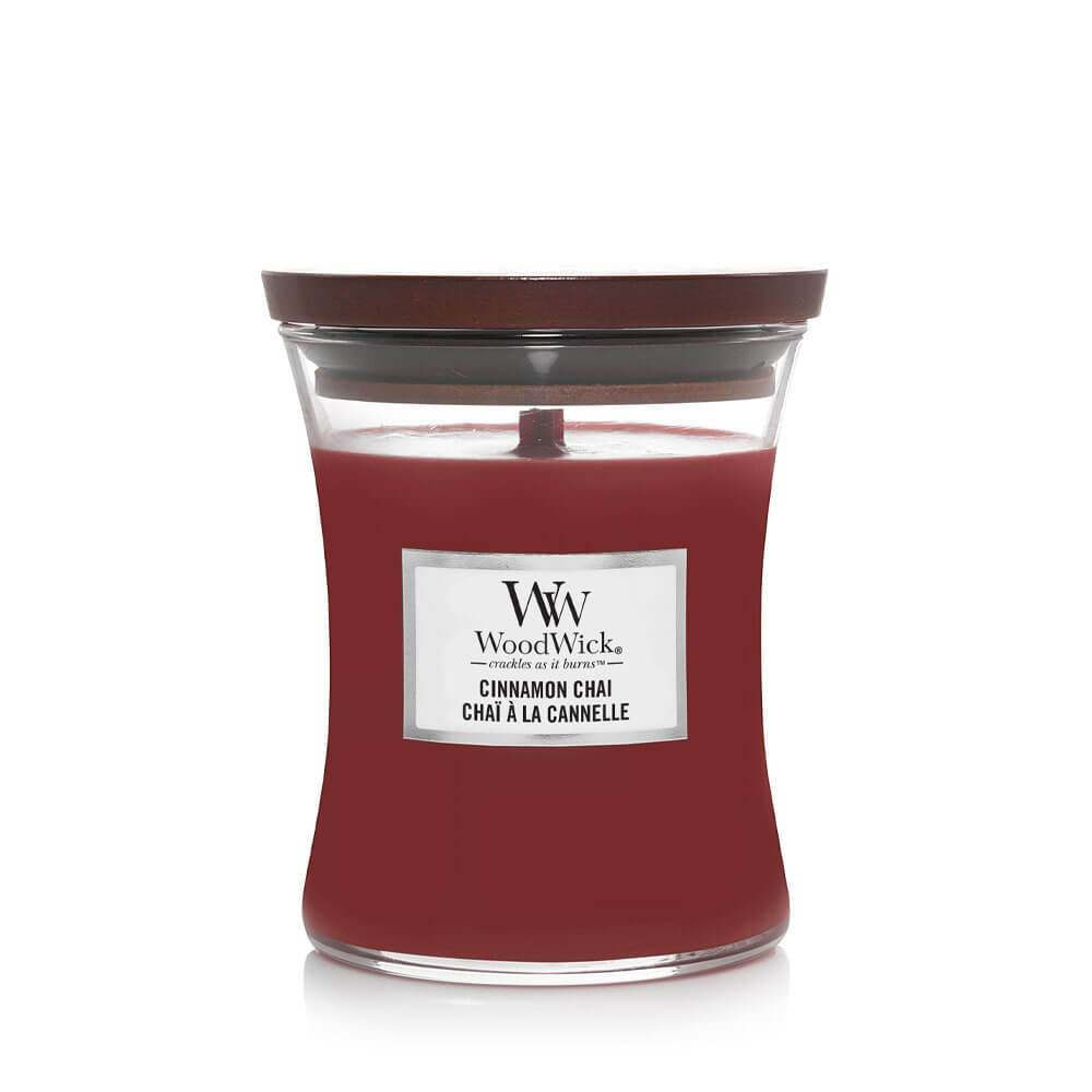 WoodWick Cinnamon Chai Medium Candle - Yankee Candle & WoodWick