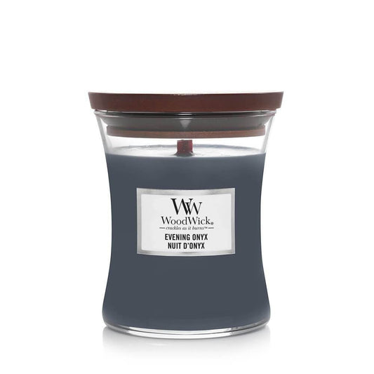 WoodWick Evening Onyx Medium Candle - Yankee Candle & WoodWick