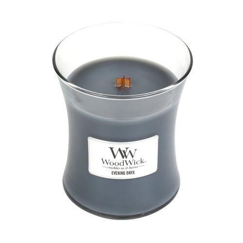 WoodWick Evening Onyx Medium Candle - Yankee Candle & WoodWick