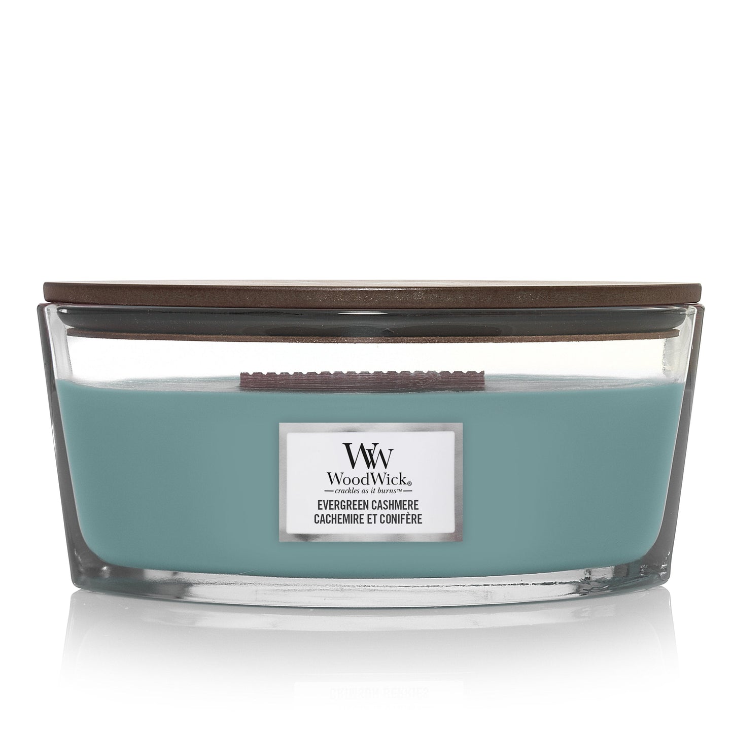WoodWick Evergreen Cashmere Ellipse Candle - Shop Hier