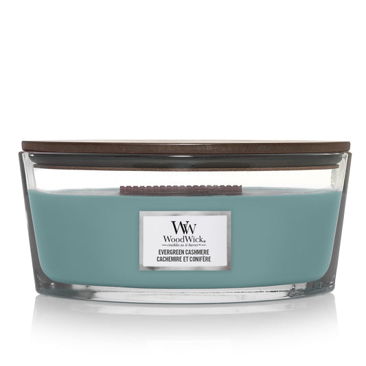 WoodWick Evergreen Cashmere Ellipse Candle - Yankee Candle & WoodWick